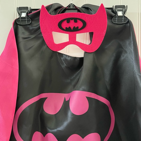 Reversible Batgirl Costume Cape with mask for Girls Item# 0013 - Picture 2 of 5